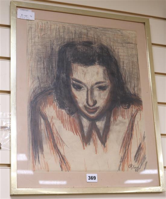 Martin Bloch (1883-1956), pastel, 44 x 25cm